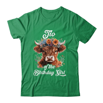 Tio Of The Birthday Girl Highland Cow Farm Family Shirt & Hoodie | teecentury