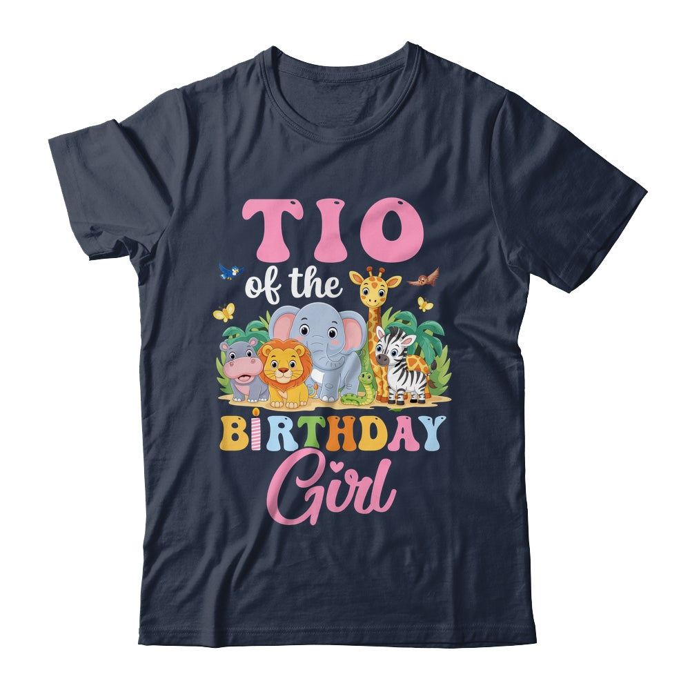Tio Of The Birthday Girl Kids Safari Jungle Animal Shirt & Hoodie | teecentury