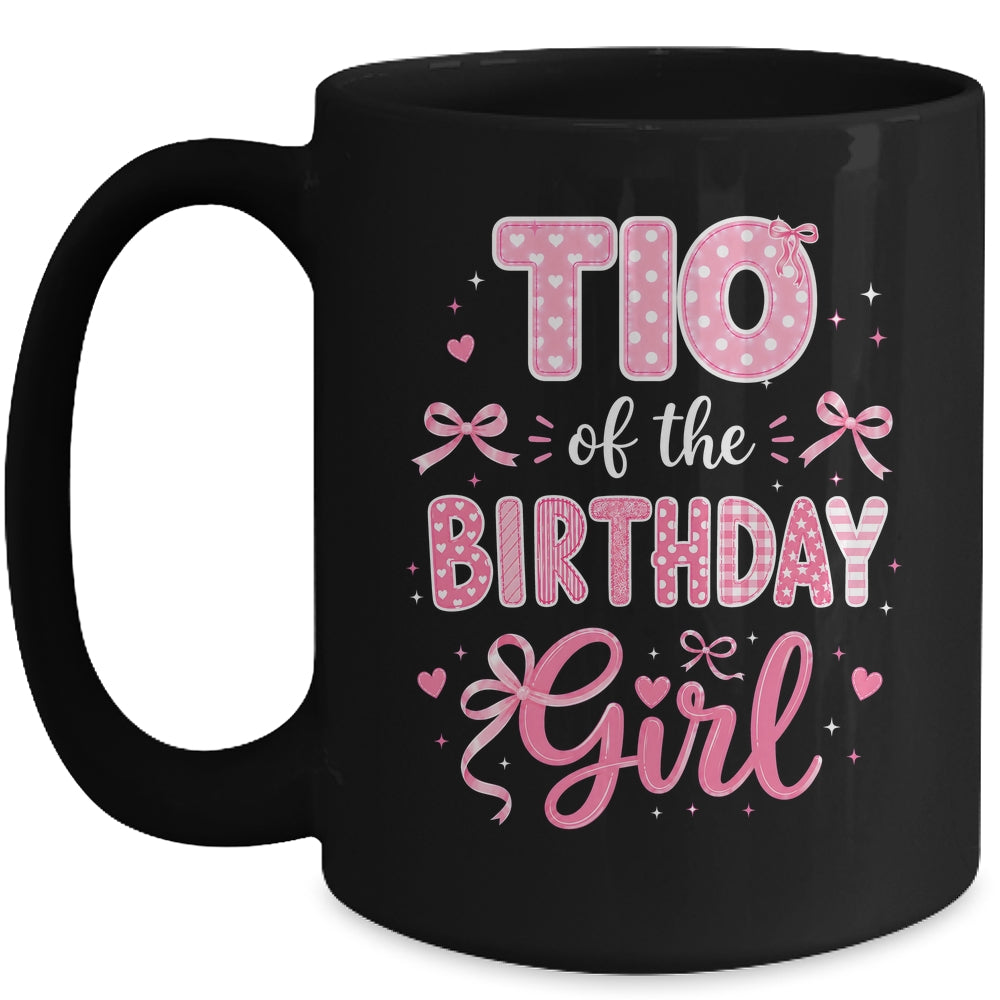 Tio Of The Birthday Girl Matching Pink Coquette Bow Mug | teecentury