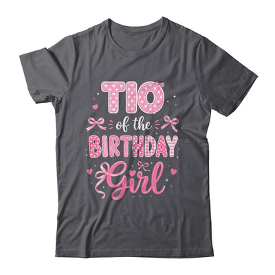 Tio Of The Birthday Girl Matching Pink Coquette Bow Shirt & Hoodie | teecentury