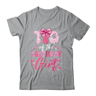Tio Of The Birthday Girl Pink Coquette Bow Family Shirt & Hoodie | teecentury