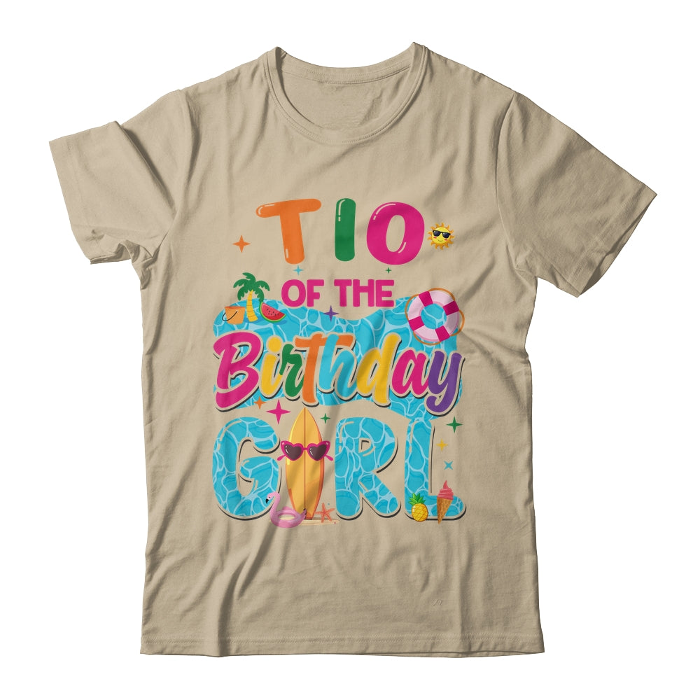 Tio Of The Birthday Girl Pool Party Beach Family Matching Shirt & Hoodie | teecentury