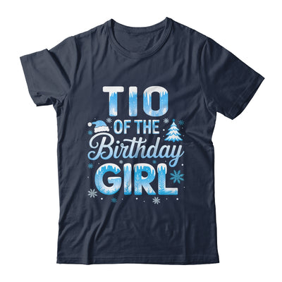 Tio Of The Birthday Girl Snowflakes Winter Family Matching Shirt & Hoodie | teecentury