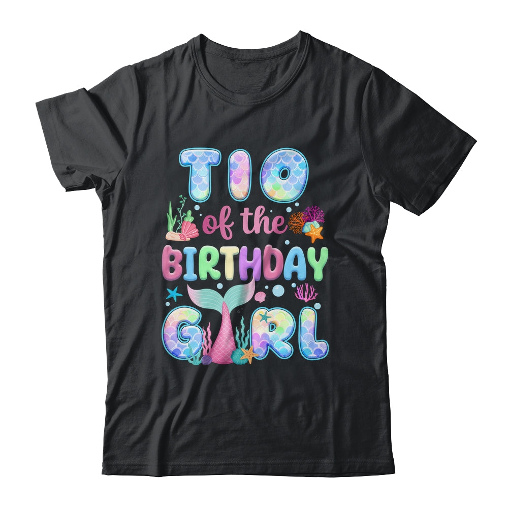 Tio Of The Birthday Mermaid Girl Family Matching Party Shirt & Hoodie | teecentury