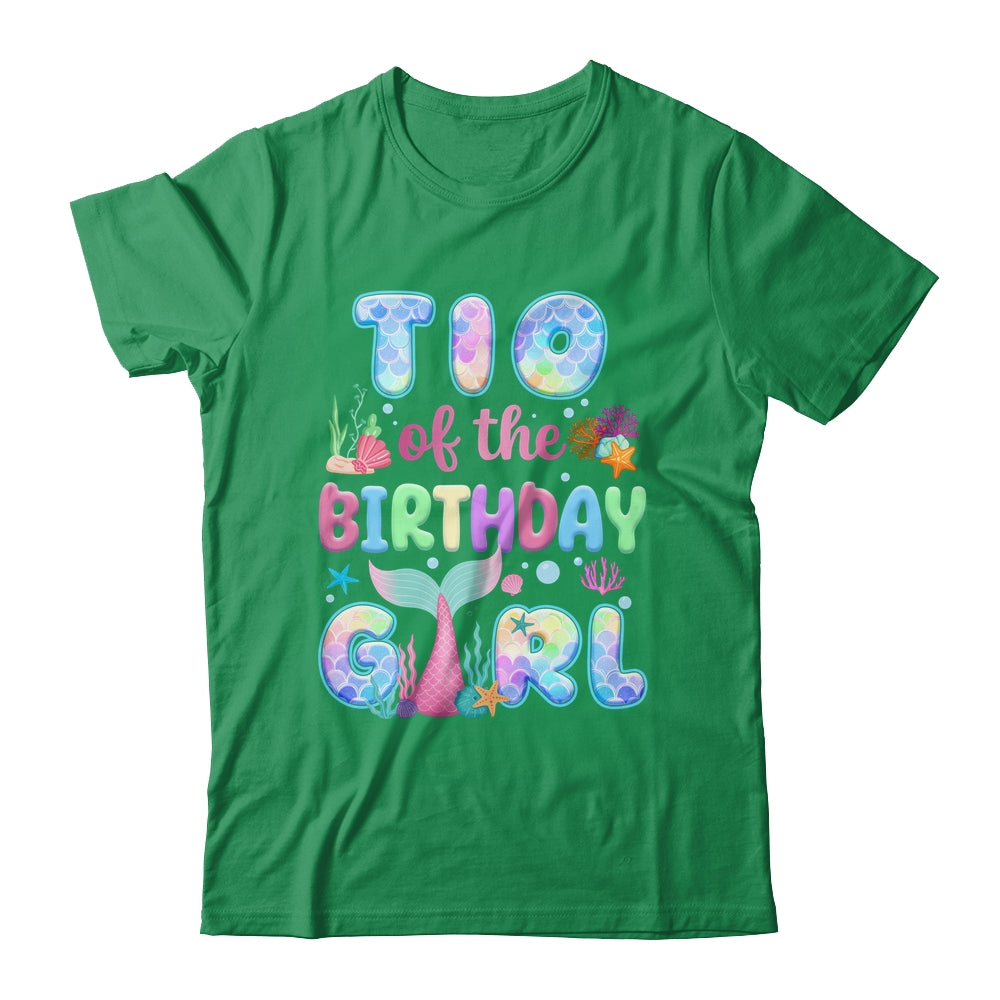 Tio Of The Birthday Mermaid Girl Family Matching Party Shirt & Hoodie | teecentury