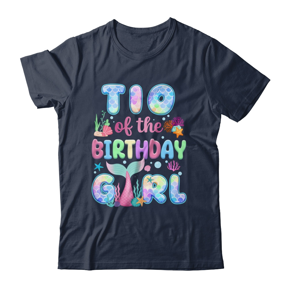 Tio Of The Birthday Mermaid Girl Family Matching Party Shirt & Hoodie | teecentury
