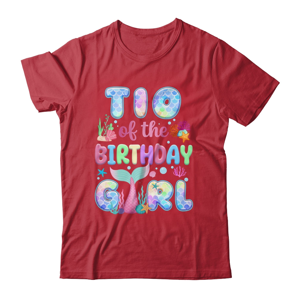 Tio Of The Birthday Mermaid Girl Family Matching Party Shirt & Hoodie | teecentury