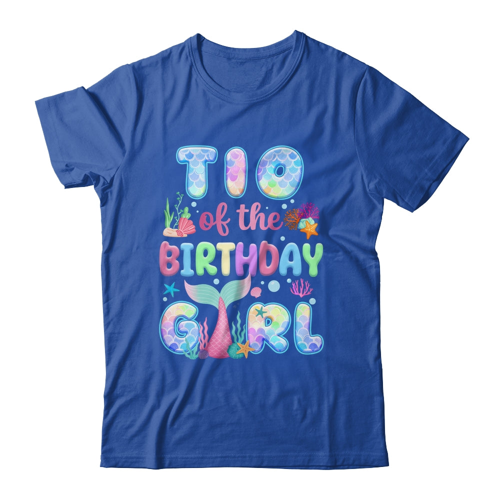 Tio Of The Birthday Mermaid Girl Family Matching Party Shirt & Hoodie | teecentury