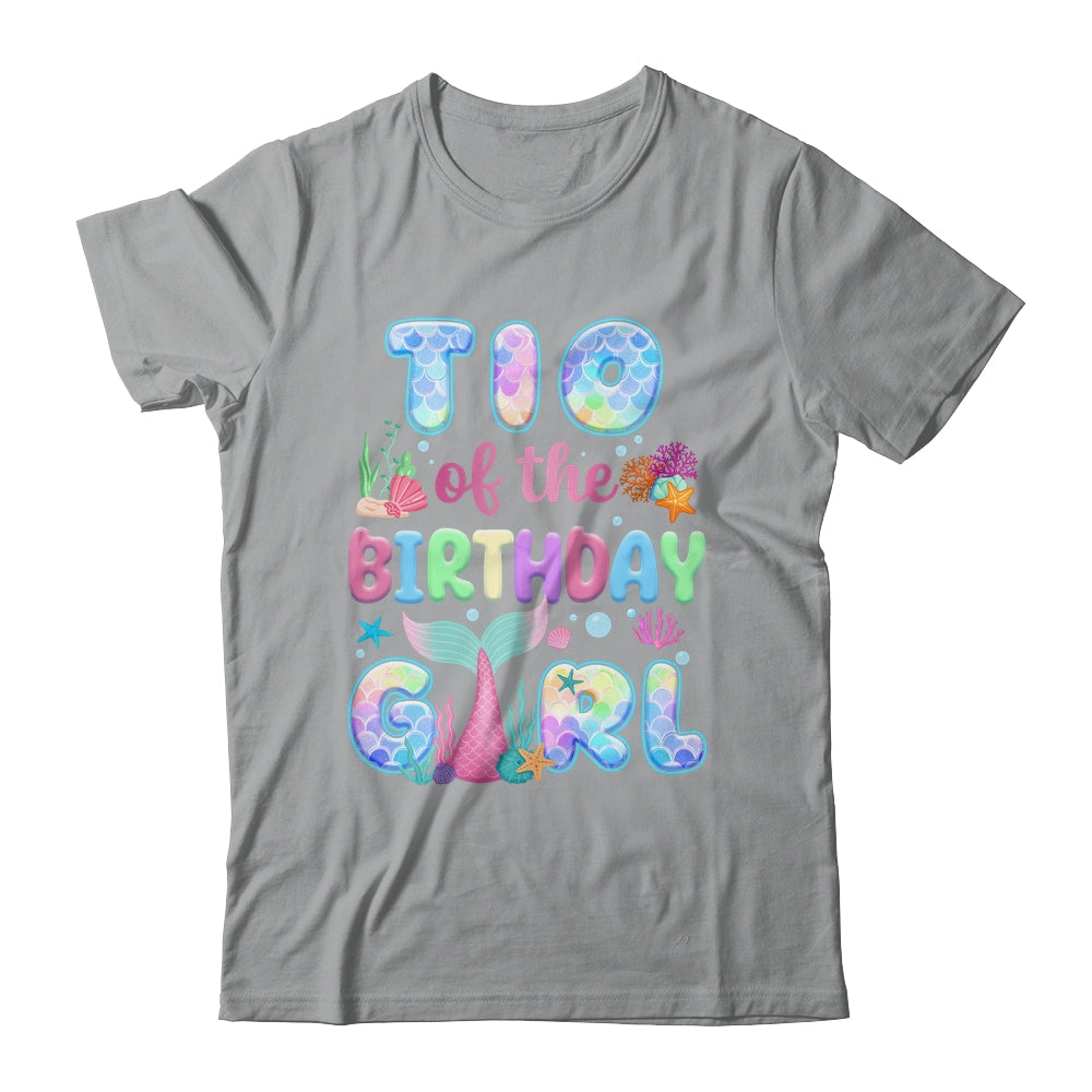 Tio Of The Birthday Mermaid Girl Family Matching Party Shirt & Hoodie | teecentury