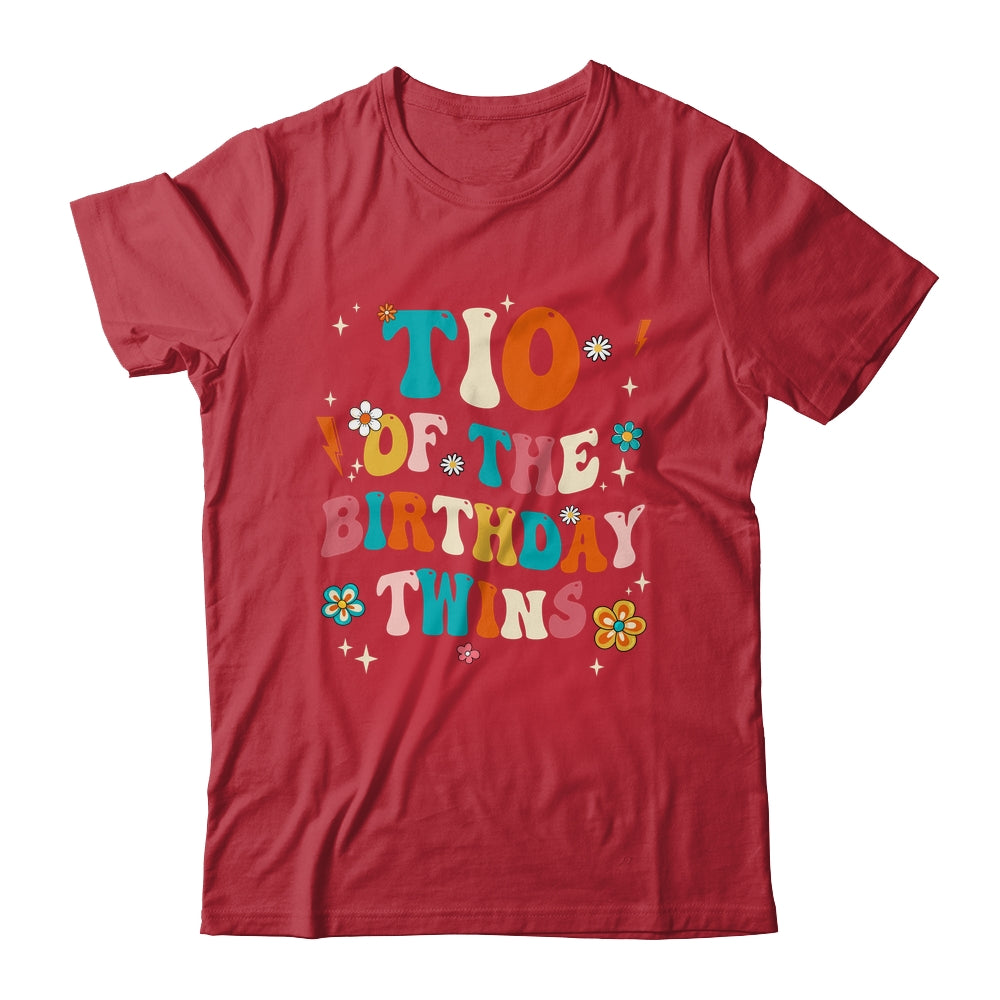 Tio Of The Birthday Twins Boys Girls Party Retro Bday Shirt & Hoodie | teecentury