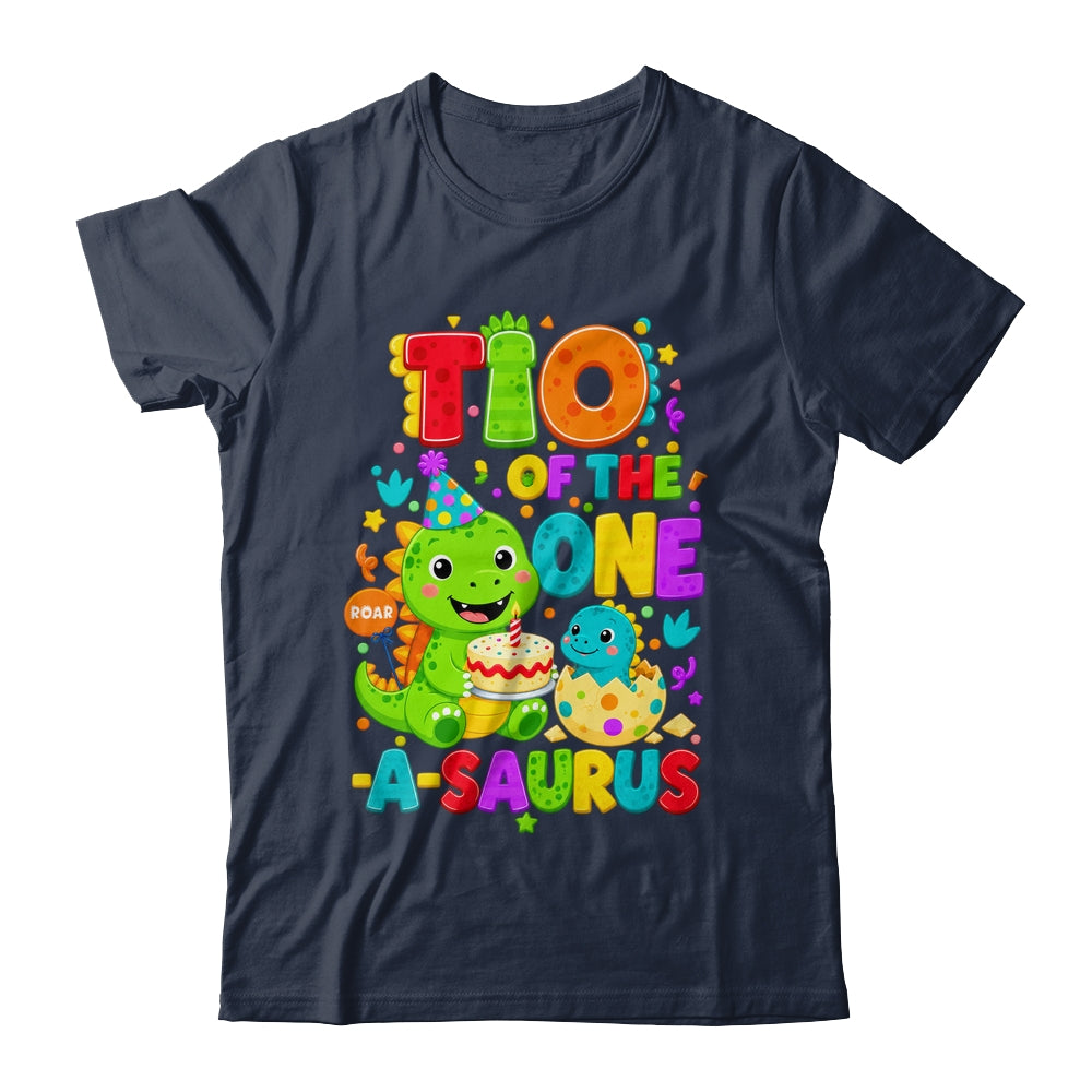 Tio Of The One-A-Saurus 1St Birthday Boy T-Rex Dinosaur Shirt & Hoodie | teecentury