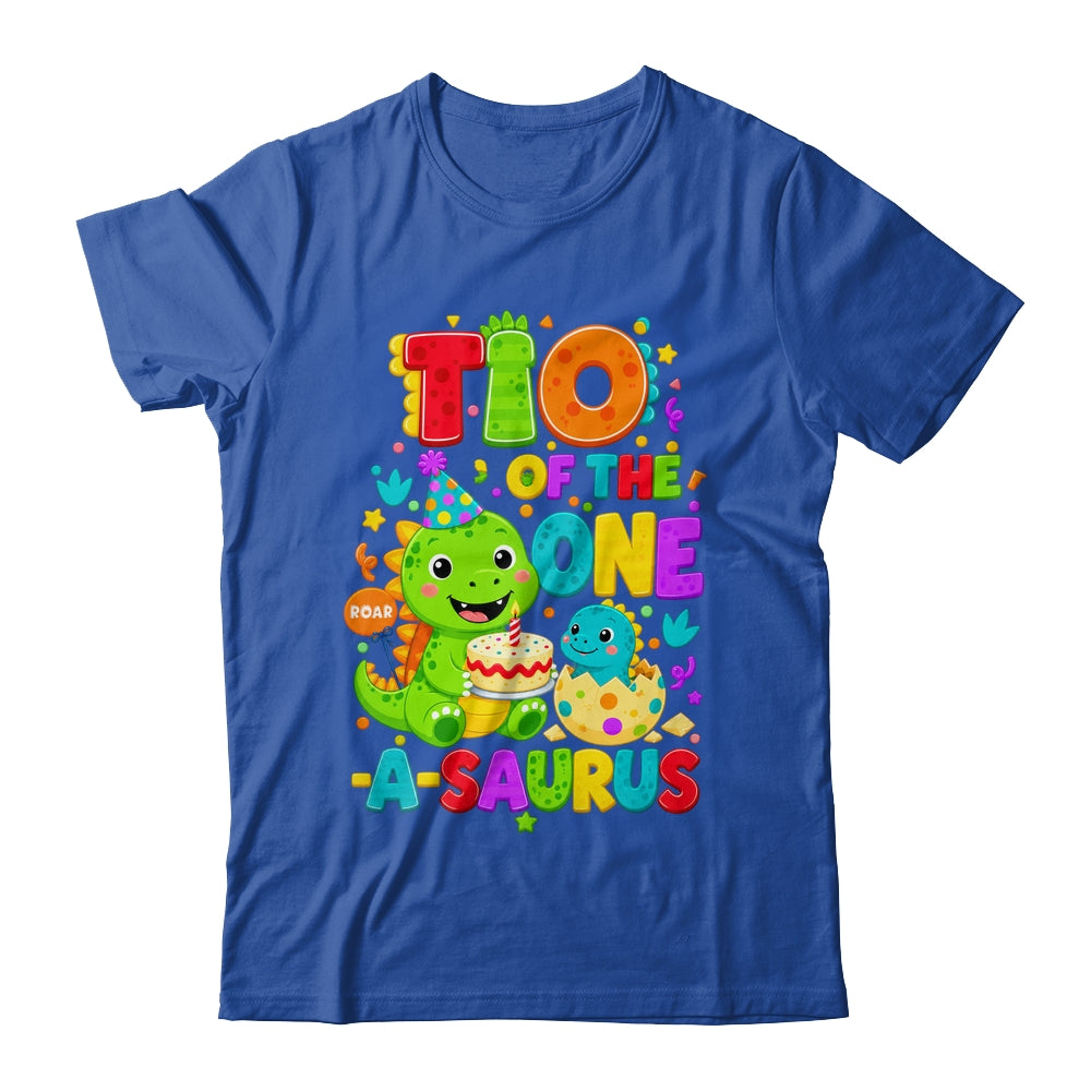 Tio Of The One-A-Saurus 1St Birthday Boy T-Rex Dinosaur Shirt & Hoodie | teecentury