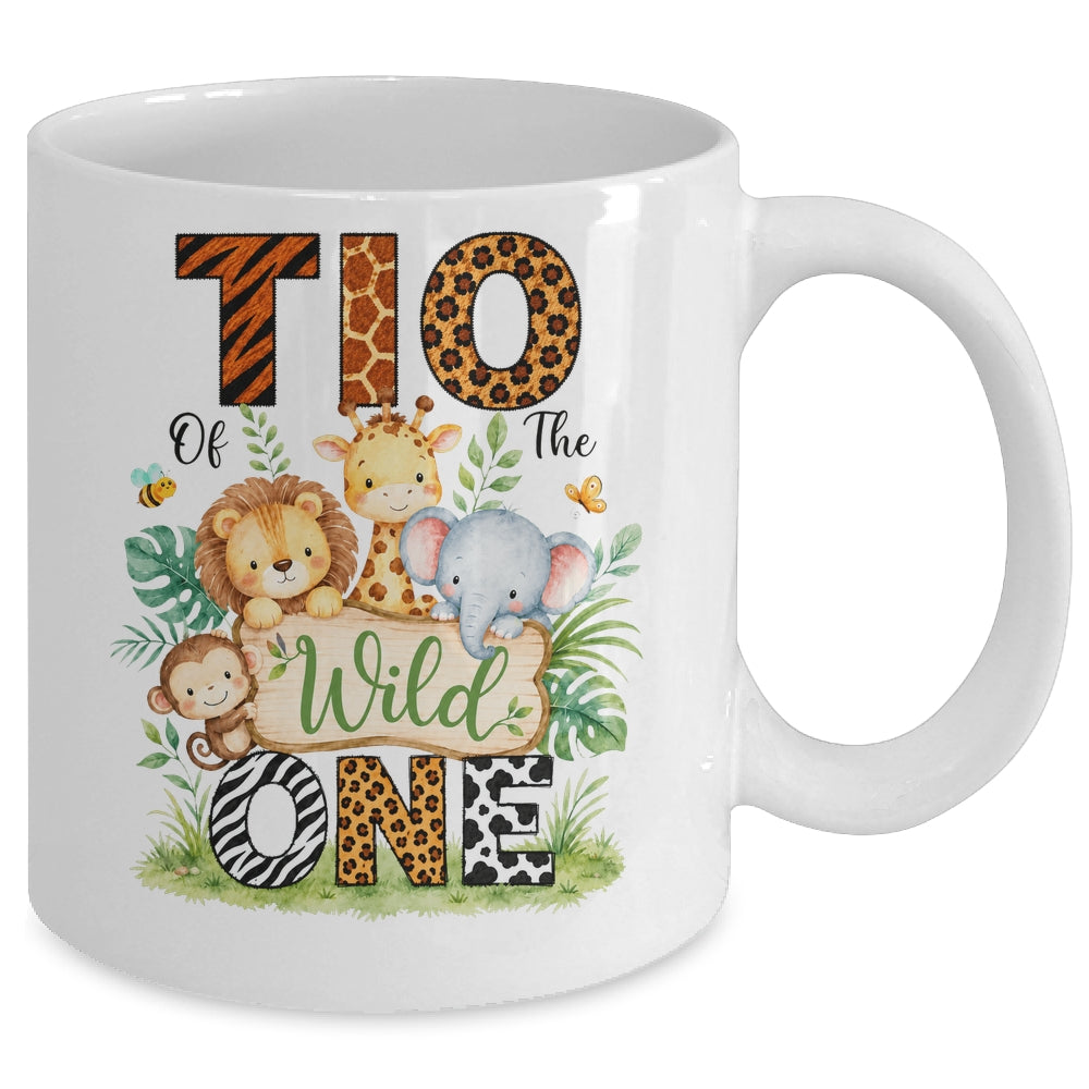 Tio Of The Wild One First Birthday Boy Jungle Safari Mug | teecentury
