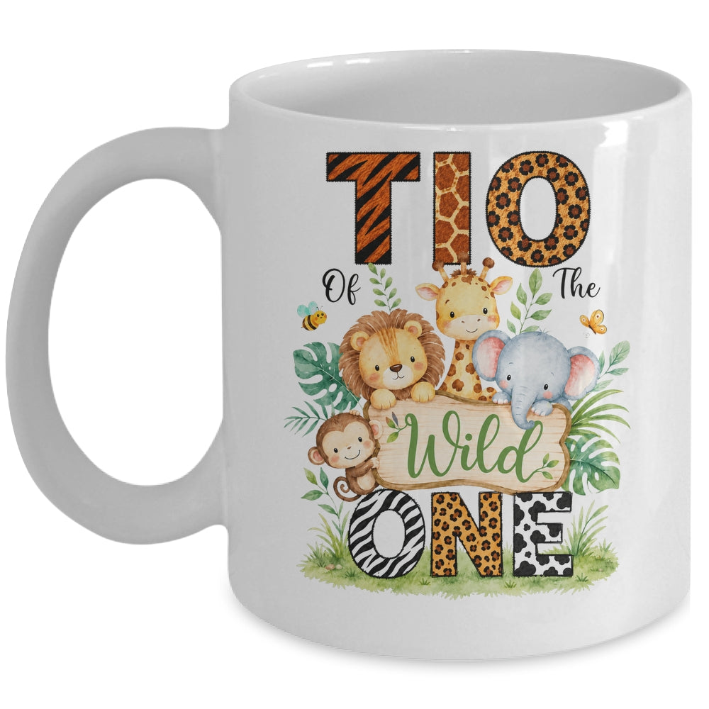 Tio Of The Wild One First Birthday Boy Jungle Safari Mug | teecentury