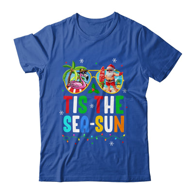 Tis The Sea Sun Santa Beach Summer Christmas In July Summer Shirt & Tank Top | teecentury