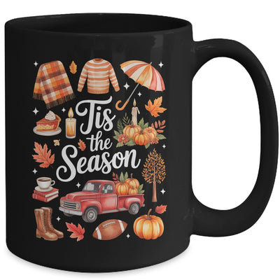 Tis The Season Pumpkin Autumn Fall Y'all Leaves Thanksgiving Mug | teecentury