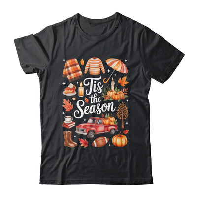 Tis The Season Pumpkin Autumn Fall Y'all Leaves Thanksgiving Shirt & Sweatshirt | teecentury