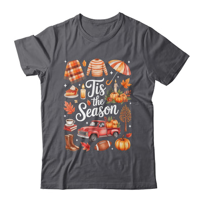 Tis The Season Pumpkin Autumn Fall Y'all Leaves Thanksgiving Shirt & Sweatshirt | teecentury
