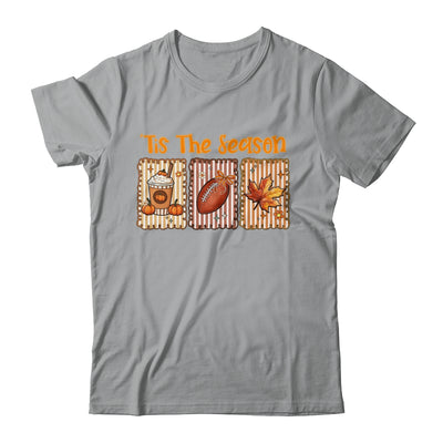 Tis The Season Retro Football Mom Coquette Bow Fall Autumn Shirt & Sweatshirt | teecentury