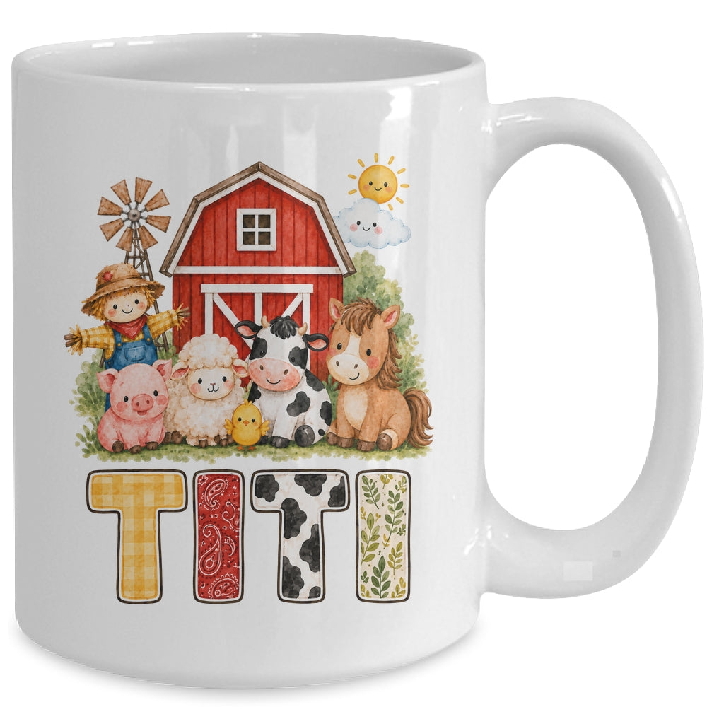 Titi Farm Cow 1St Birthday Girl Boy Matching Family Mug | teecentury