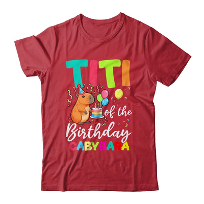 Titi Of The Birthday Capybara Girl Bday Party Family Shirt & Hoodie | teecentury