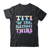 Titi Of The Birthday Twins Girls Kids Party Retro Bday Shirt & Hoodie | teecentury
