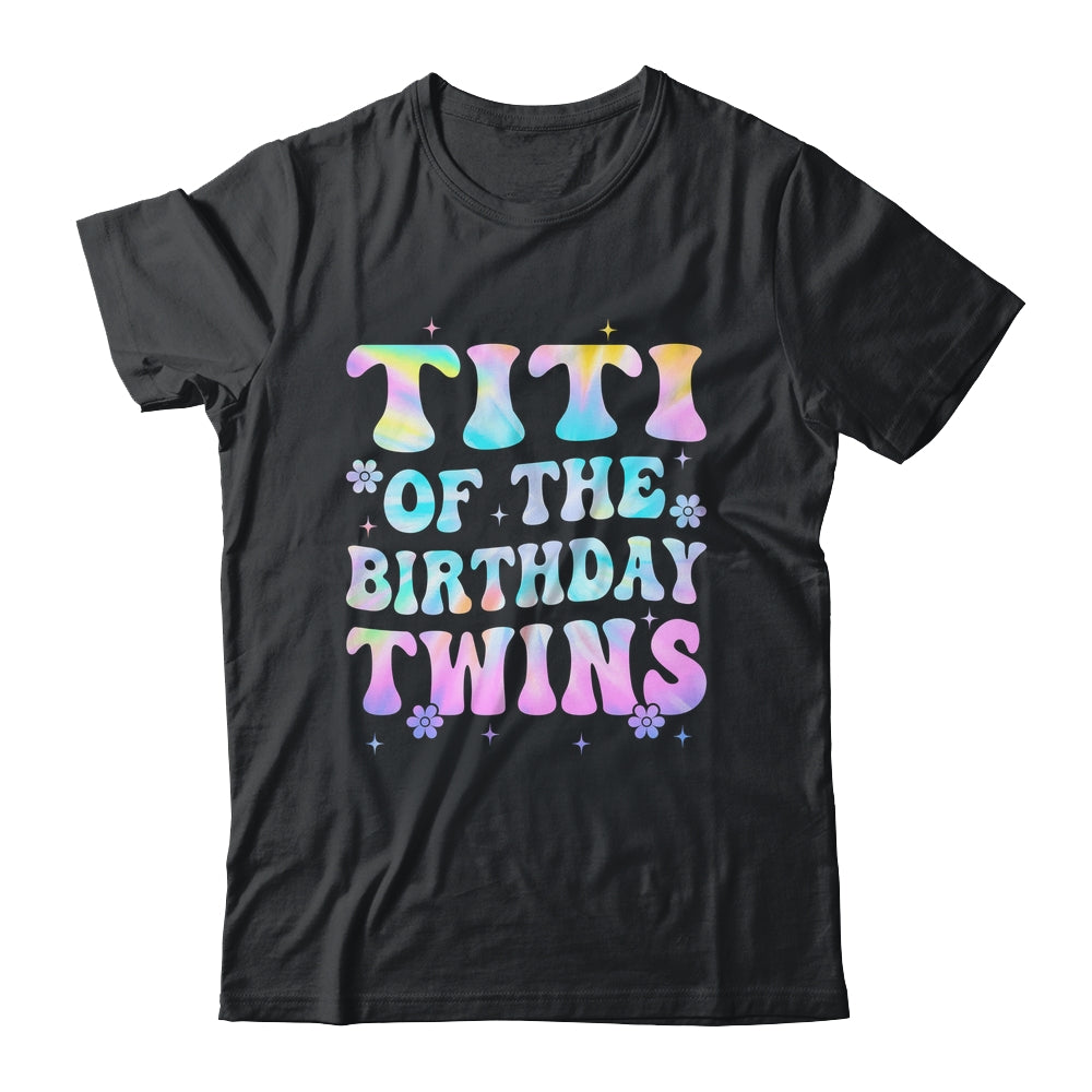 Titi Of The Birthday Twins Girls Kids Party Retro Bday Shirt & Hoodie | teecentury