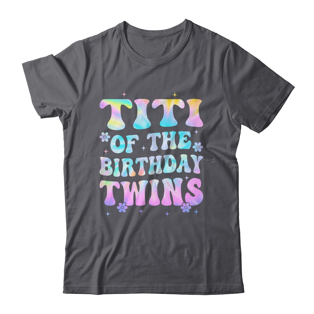 Titi Of The Birthday Twins Girls Kids Party Retro Bday Shirt & Hoodie | teecentury