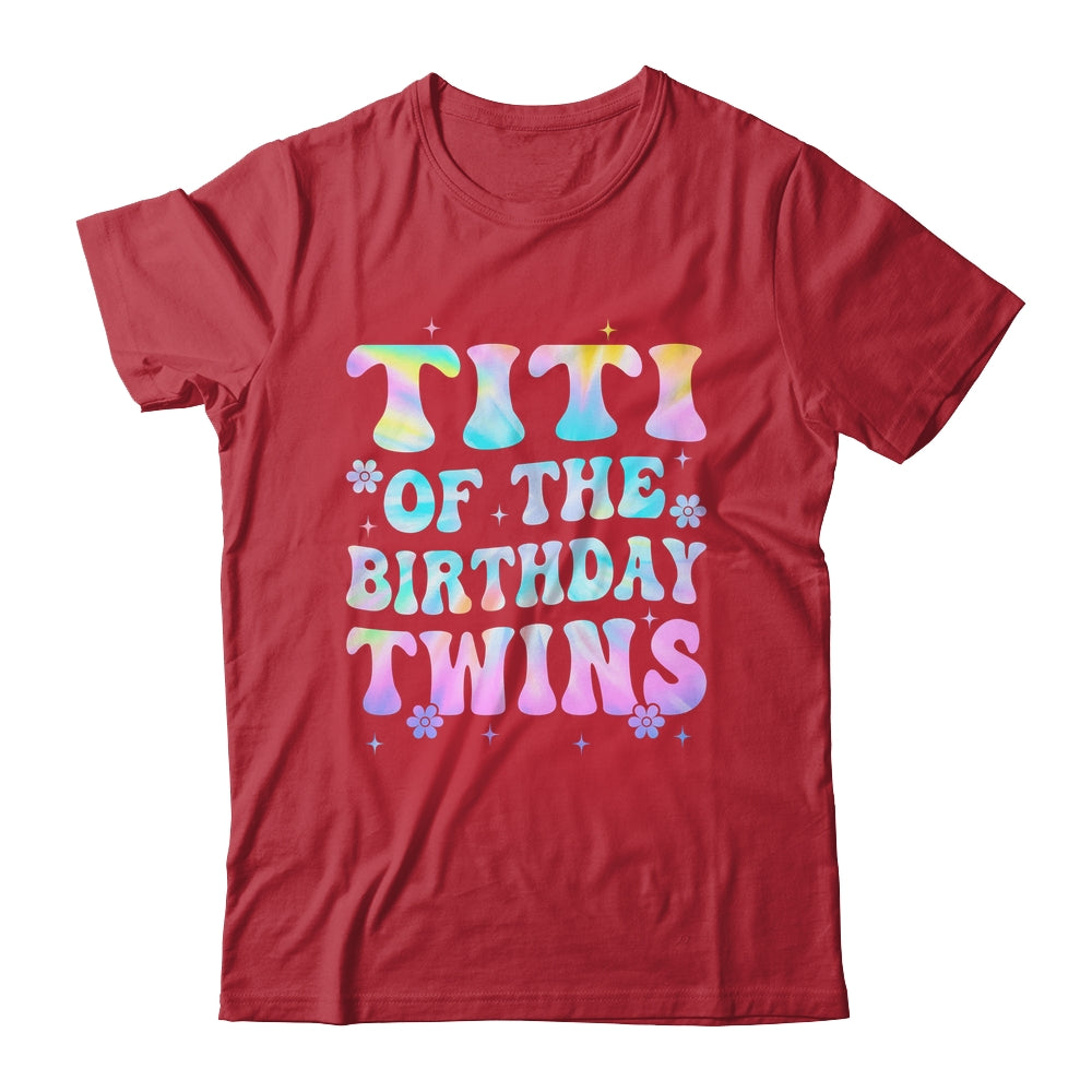 Titi Of The Birthday Twins Girls Kids Party Retro Bday Shirt & Hoodie | teecentury