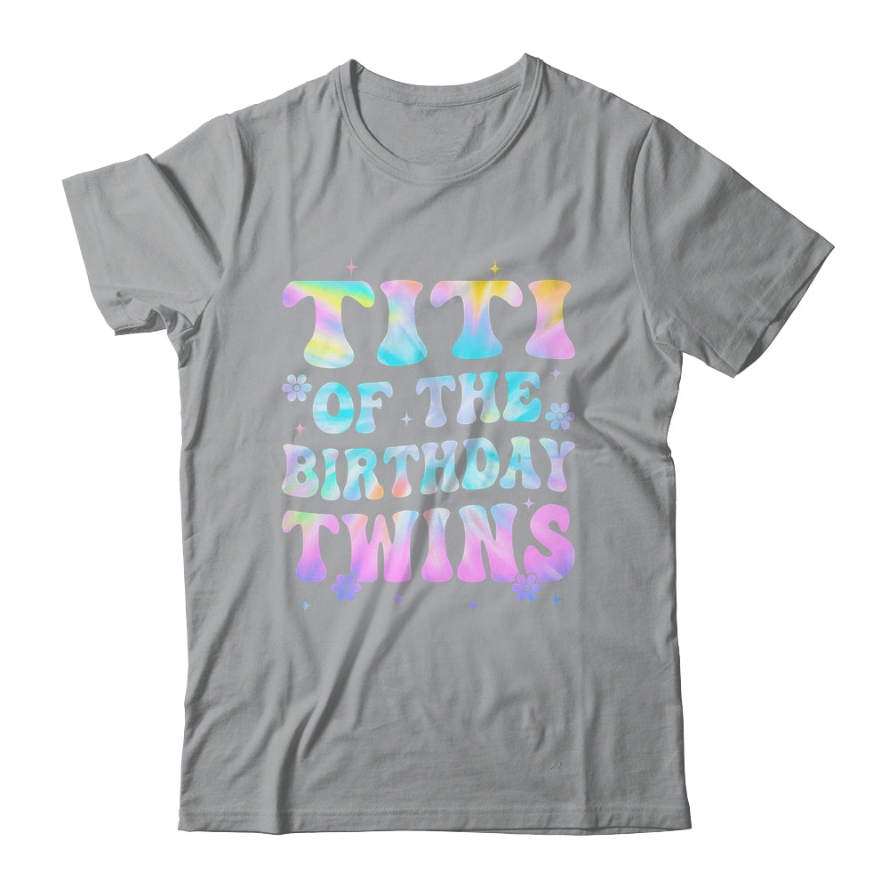 Titi Of The Birthday Twins Girls Kids Party Retro Bday Shirt & Hoodie | teecentury