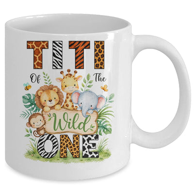Titi Of The Wild One First Birthday Boy Jungle Safari Mug | teecentury