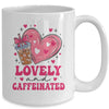 To Be Lovely And Caffeinated Valentine's Day Coffee Heart Mug | teecentury