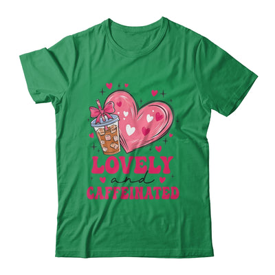 To Be Lovely And Caffeinated Valentine's Day Coffee Heart Shirt & Sweatshirt | teecentury