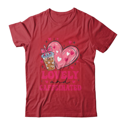 To Be Lovely And Caffeinated Valentine's Day Coffee Heart Shirt & Sweatshirt | teecentury