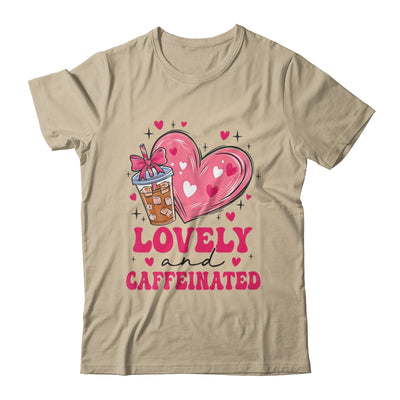 To Be Lovely And Caffeinated Valentine's Day Coffee Heart Shirt & Sweatshirt | teecentury