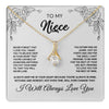Alluring Beauty Necklace 18K Yellow Gold Finish | 1 | To My Niece Necklace From Aunt Uncle Never Forget That I Love You Niece  Birthday Christmas Gift Box Message Card | teecentury.myshopify