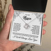 Love Knot Necklace 14K White Gold Finish | 2 | To My Niece Necklace From Aunt Uncle Never Forget That I Love You Niece  Birthday Christmas Gift Box Message Card | teecentury.myshopify