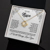 Love Knot Necklace 18K Yellow Gold Finish | 2 | To My Niece Necklace From Aunt Uncle Never Forget That I Love You Niece  Birthday Christmas Gift Box Message Card | teecentury.myshopify