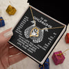 Forever Love Necklace 18K Yellow Gold Finish | 2 | To My Shieldmaiden Necklace I Love You to Valhalla and Back Viking Jewelry Birthday Wife Girlfriend Anniversary Message Card | teecentury
