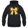 Together We Fight Coquette Bows Gold Ribbon Childhood Cancer Shirt & Hoodie | teecentury