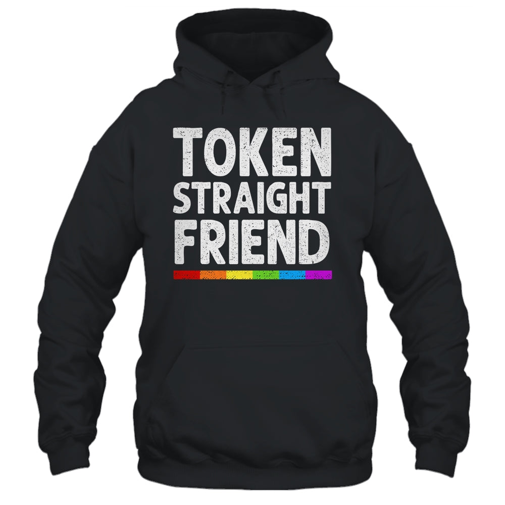 Token Straight Friend Rainbow LGBT Colors For Men Women Shirt & Hoodie | teecentury