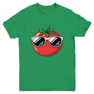 Tomato With Sunglasses Funny Tomatoes Boys Girls Kids Youth Shirt | teecentury