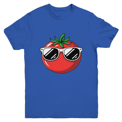 Tomato With Sunglasses Funny Tomatoes Boys Girls Kids Youth Shirt | teecentury