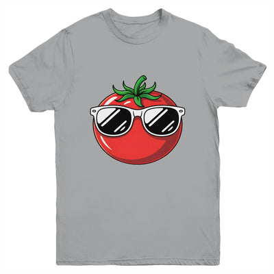 Tomato With Sunglasses Funny Tomatoes Boys Girls Kids Youth Shirt | teecentury