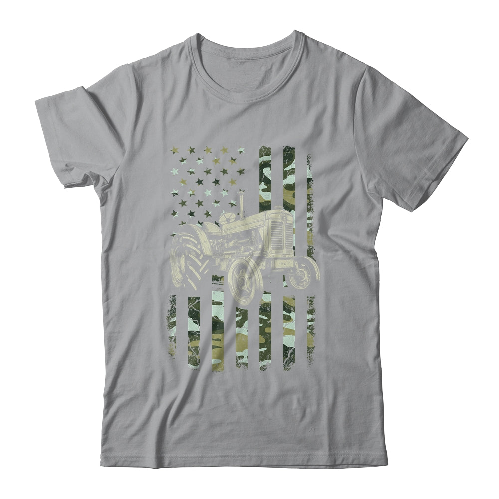 Tractor USA Flag Design For Patriotic Farmer Farming Lover Shirt & Hoodie | teecentury