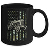 Tractor USA Flag Design For Patriotic Farmer Farming Lover Mug | teecentury