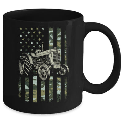Tractor USA Flag Design For Patriotic Farmer Farming Lover Mug | teecentury