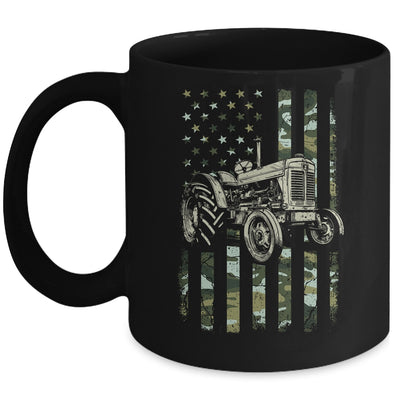 Tractor USA Flag Design For Patriotic Farmer Farming Lover Mug | teecentury
