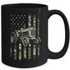 Tractor USA Flag Design For Patriotic Farmer Farming Lover Mug | teecentury