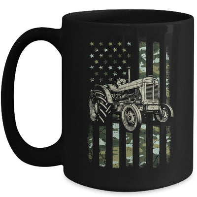 Tractor USA Flag Design For Patriotic Farmer Farming Lover Mug | teecentury